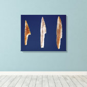Drie punten uit Volgu Canvas Afdruk (Insitu (Houten vloer))