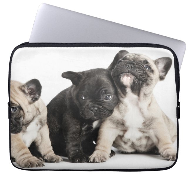 Drie Puppies Laptop Sleeve (Voorkant)
