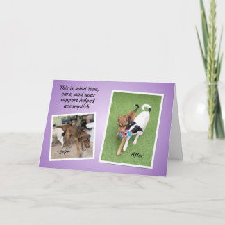 Drie Pups TCHS Dank Je Kaart