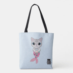 Drie Purrmata's met een Siamese mix-kat Tote Bag