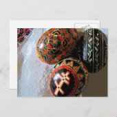 Drie Pysanky Briefkaart (Voorkant / Achterkant)
