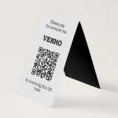 drie QR-code Twee, ingevuld Visitekaartje (Voorkant)