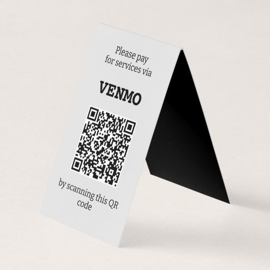 drie QR-code Twee, ingevuld Visitekaartje (Voorkant)