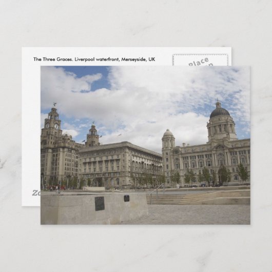 Drie races briefkaart (Voorkant / Achterkant)