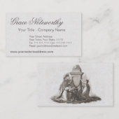 Drie races/drie muizen Klassiek Grieks Visitekaartje (Voorkant / Achterkant)