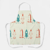 Drie raketten voor ruimtevaart schort (Voorkant)