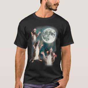 Drie Rat Maan 3 Ratten Met Dode Maan Vreemd Specif T-shirt