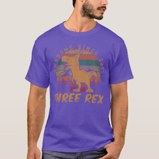 Drie Re 3e verjaardagscadeauDinosaur 3 jaar oud T-shirt