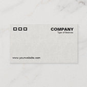 Drie rechthoeken - Canvas, effect Visitekaartje (Achterkant)