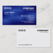 Drie rechthoeken - Electric Rain Blue Visitekaartje (Voorkant / Achterkant)