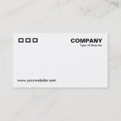 Drie Rechthoeken - Geel papier met papierstructuur Visitekaartje (Achterkant)