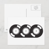 Drie records briefkaart (Voorkant / Achterkant)