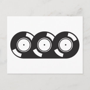 Drie records briefkaart