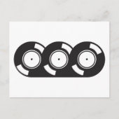 Drie records briefkaart (Voorkant)