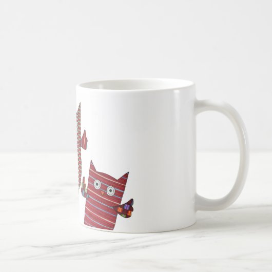 Drie Red Owls Coffee-Mok Koffiemok (Rechts)