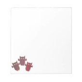 Drie Red Ownership-blocnote Notitieblok (Voorkant)