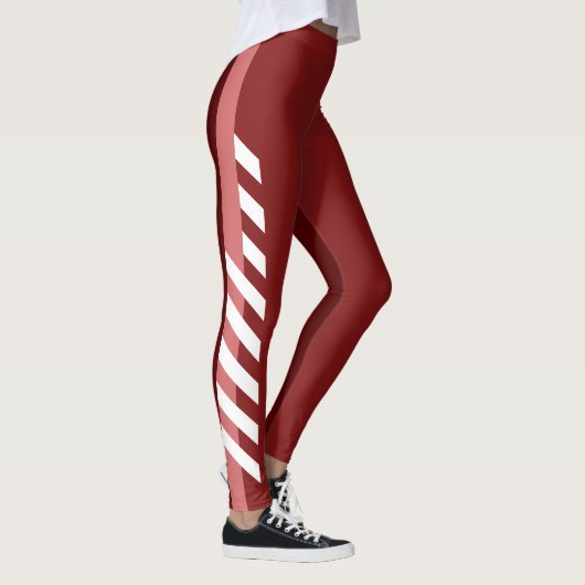 Drie Reds Striped Leggings (Rechts)
