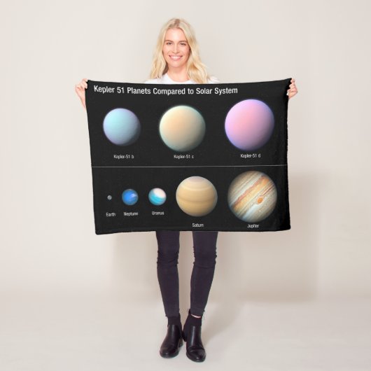 Drie reuzenplaneten rond Kepler 51 Fleece Deken (In situ)