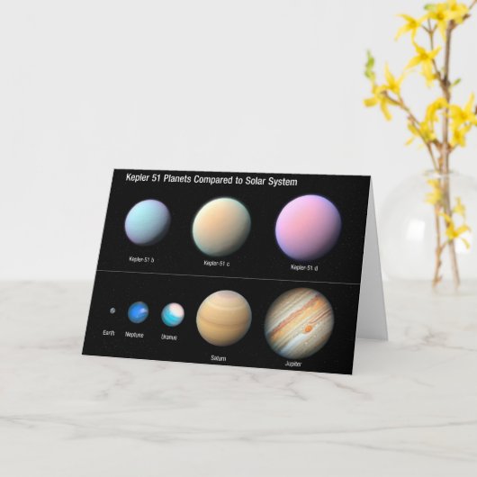 Drie reuzenplaneten rond Kepler 51 Kaart (Gele Bloem)