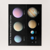 Drie reuzenplaneten rond Kepler 51 Legpuzzel (Verticaal)