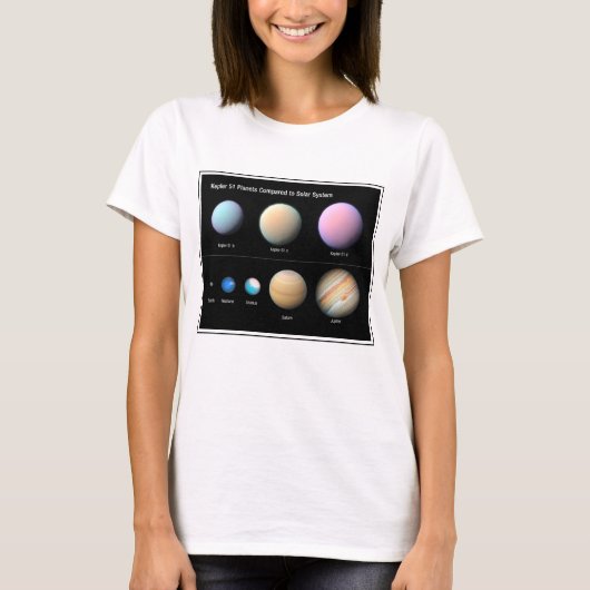 Drie reuzenplaneten rond Kepler 51 T-shirt (Voorkant)