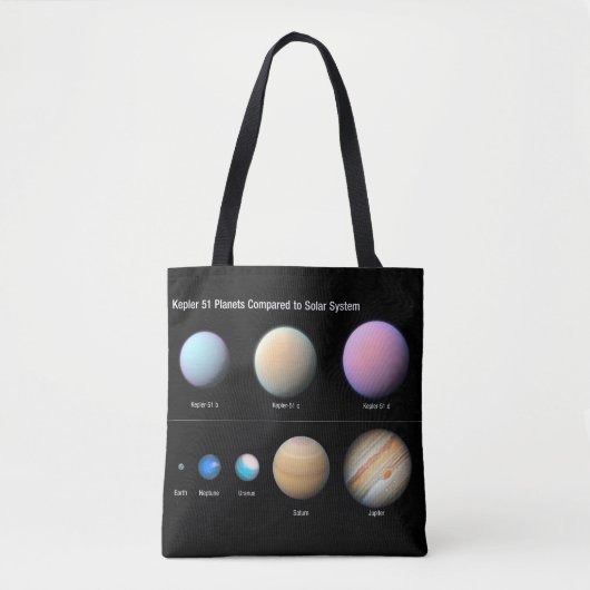Drie reuzenplaneten rond Kepler 51 Tote Bag (Voorkant)