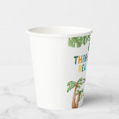 Drie-rex 3e verjaardagsfeest papieren bekers (Rechts)