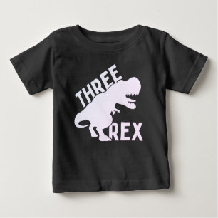 Drie Rex 3rd Birthday Shirt, drie jaar oud