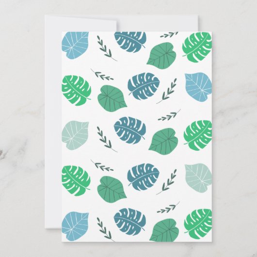 Drie Rex Blue Boy Dinosaurus Boho 3e verjaardag Kaart (Achterkant)