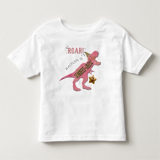 Drie-Rex Dinosaur 3de Verjaardag Peuter T-shirt (Voorkant)