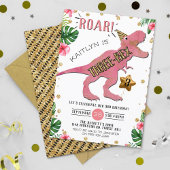 Drie-Rex Dinosaur 3rd Birthday Kaart