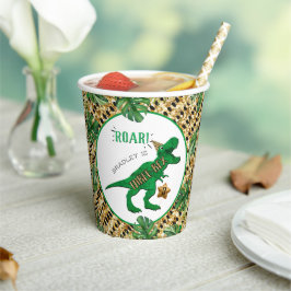 Drie-Rex Dinosaur 3rd Birthday Papieren Bekers