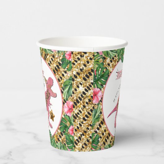 Drie-Rex Dinosaur 3rd Birthday Papieren Bekers (Rechts)