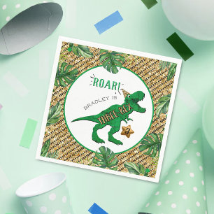 Drie-Rex Dinosaur 3rd Birthday Servet