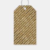 Drie-Rex Dinosaurus 3e Verjaardagsfeestje Dank u Cadeaulabel (Achterkant)