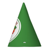 Drie Rex Dinosaurus Genderneutraal Fun 3e Verjaard Feesthoedjes (Rechts)