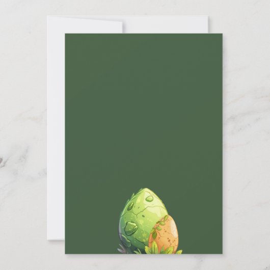 Drie Rex Dinosaurus Kinderen Verjaardag Kaart (Achterkant)