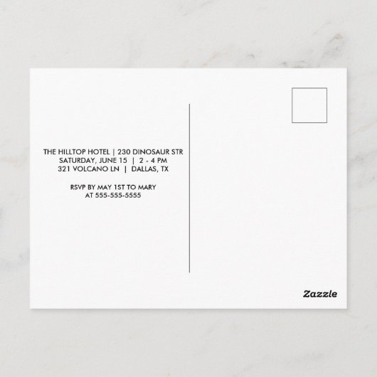 Drie Rex Kids Dinosaur 3de Verjaardagsfeestje Briefkaart (Achterkant)