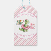 Drie Rex meisje verjaardagsfeestje bedankt Cadeaulabel (Voorkant)