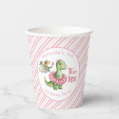 Drie Rex meisje verjaardagsfeestje Papieren Bekers (Voorkant)