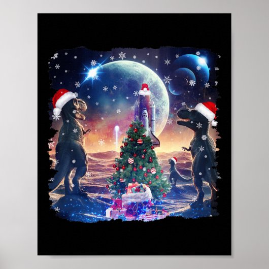 Drie Rex Moon 3 Dinos Howling Rare Vervloekte Chri Poster (Voorkant)
