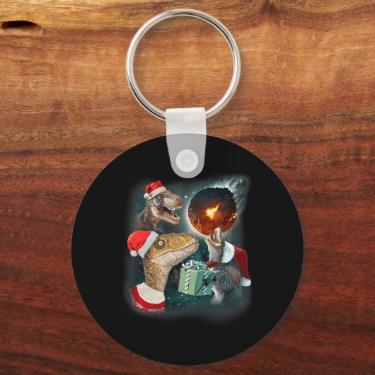 Drie Rex Moon 3 Dinos Howling Rare Vervloekte Chri Sleutelhanger (Voorkant)