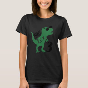 Drie Rex Verjaardag 3e Verjaardag Kinder Jongens D T-shirt