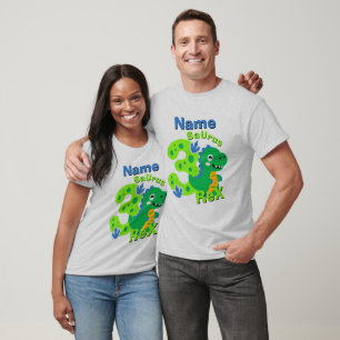Drie Rex Verjaardag Familie Shirt