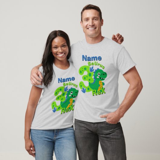 Drie Rex Verjaardag Familie Shirt (Unisex)