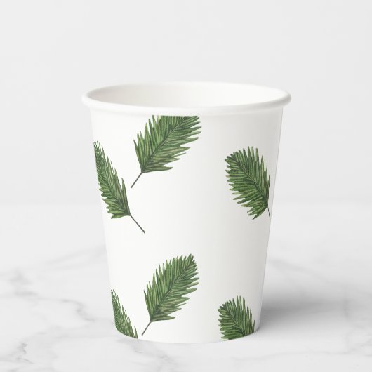 Drie Rex Verjaardag Waterverf Dino Papieren Bekers (Achterkant)