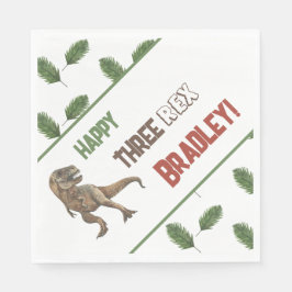 Drie Rex Verjaardag Waterverf Servet