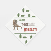 Drie Rex Verjaardag Waterverf Servet (Hoek)