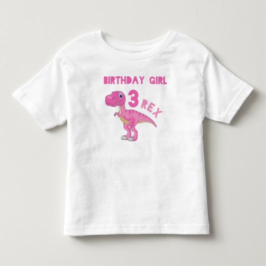 drie rex verjaardagsshirt kinder shirts (Voorkant)