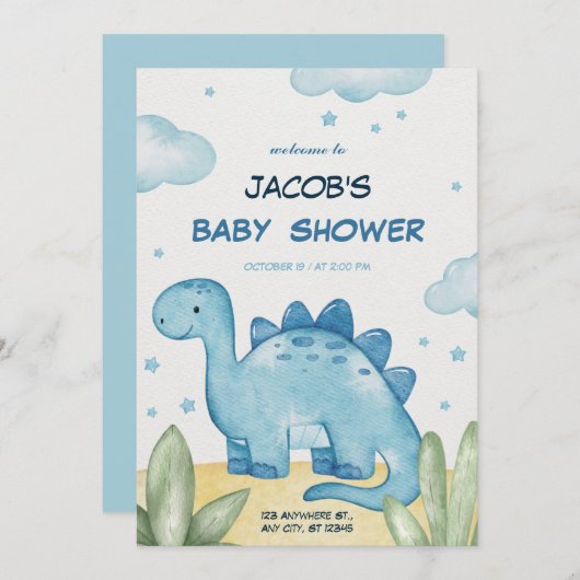 Drie Rex verjaardagsuitnodiging Kaart (Voorkant / Achterkant)